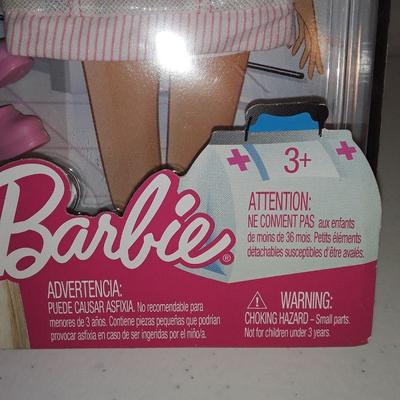 2009 Barbie Pink & White Candy Striper / Nurse Dress Outfit N4862 R4259 - NRFB