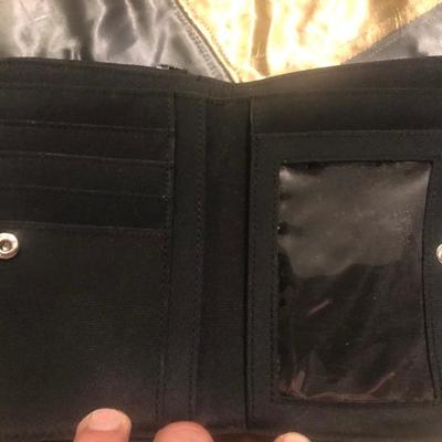 Black patterned ladies wallet