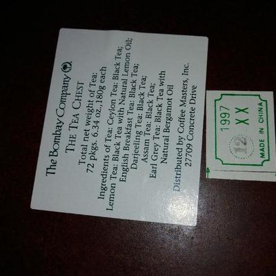 Tea chest by the Bombay company