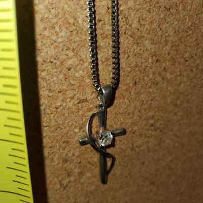 Sterling Cross Necklace 