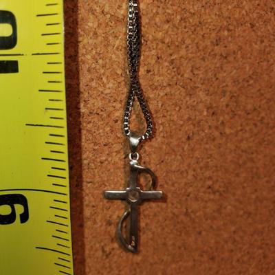 Sterling Cross Necklace 
