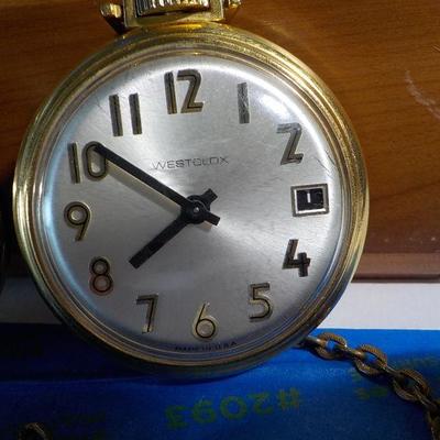 West Clock Pocket watch and New Haven Pedometer.