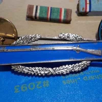 Coolest Military pins/ Under fire combat rifle pin(sterling), Delta pin, and others.