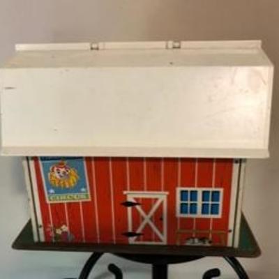 Vintage 1960's Fischer Price Farm Playset With Silo & Plenty of Figures!