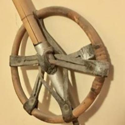Vintage Antique Scandinavian Nordic Ski Poles