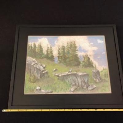 Original Art Mountain Scene 