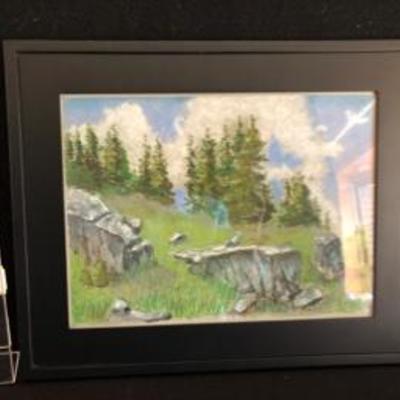 Original Art Mountain Scene 