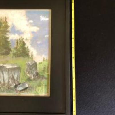 Original Art Mountain Scene 