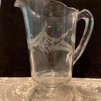Crystal Vase and Pitchers Lot