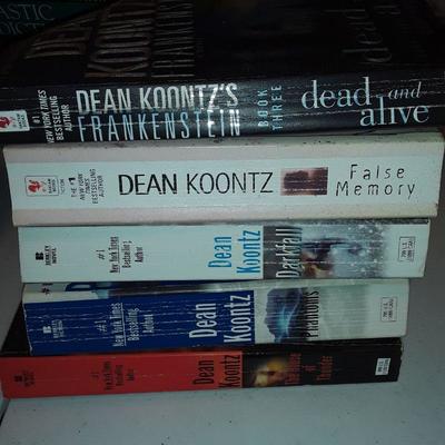Lot of 9 Dean Koontz books