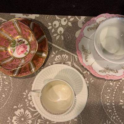 Twelve Beautiful Cup and Saucer Lot
