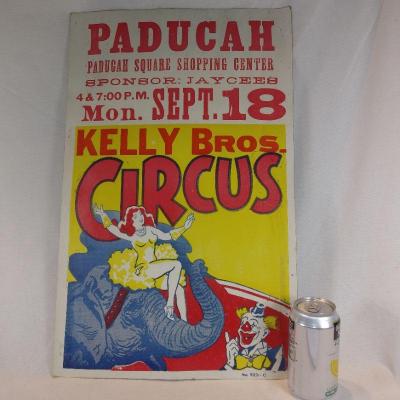 Kelly Bros. Circus Poster
