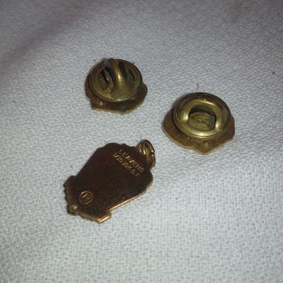 Lion's Club Gold Charm and Pins