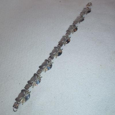 Sterling Silver Cat Bracelet