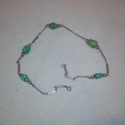 Turquoise and Sterling Silver Necklace
