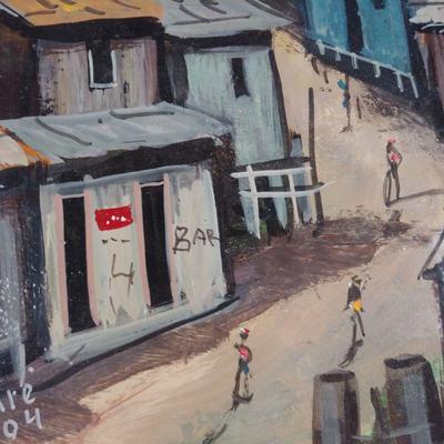Nazare Street Painting - Original Oil