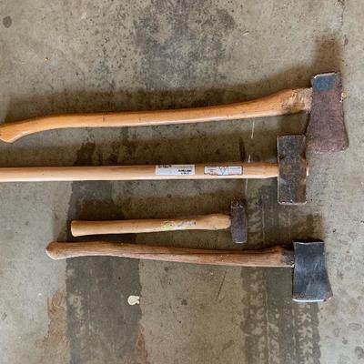 Axe and Sledge Hammer Lot