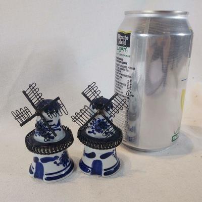 Delft Windmill Salt and Pepper Shakers