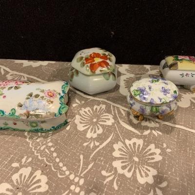 Porcelain Jewelry Box Lot