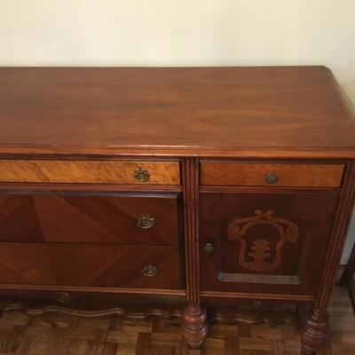 D-102 antique Spanish revival sideboard 