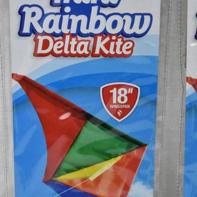 2 Mini Rainbow Delta Kites by Melissa & Doug - New