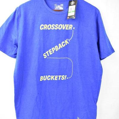 Under Armour Blue T-Shirt, Men's Size Large, Basketball, Retail $35 - New