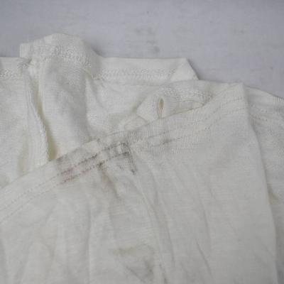 Cream T-Shirt Leopard Print Pocket Alya Medium. Warehouse Dirt, $24 Retail - New