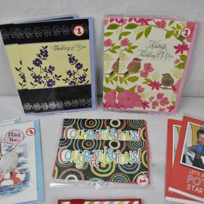 28 Greeting Cards with Envelopes - Retail $28 - New