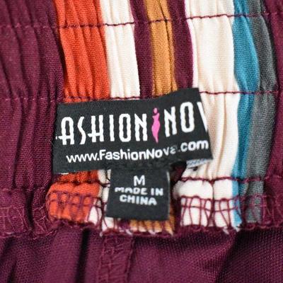 2 pc Women's Outfit, Striped. Medium by Fashion Nova - Retail $43 - New