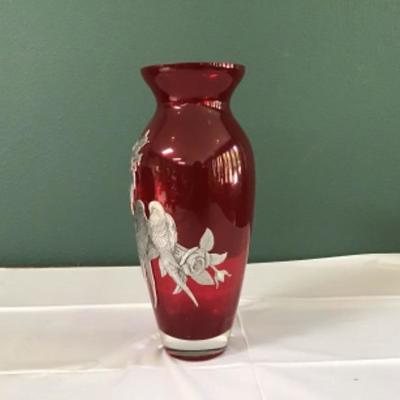 F-108 Wendell August Ruby Red Vase