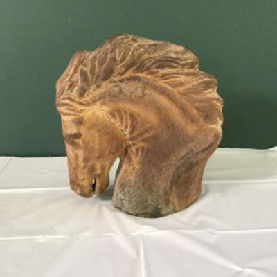 F-113 Ceramic Horse Head Sculpture