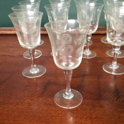 F-121 11 crystal cocktail liquor glasses