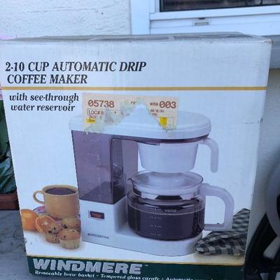Drip coffee maker 10 cup capacity new in box