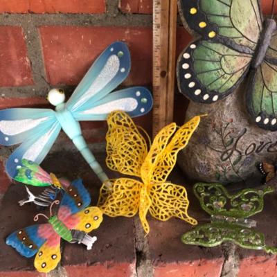 a Knick-Knack Decor Lot #1 BUTTERFLIES 6 pc lot