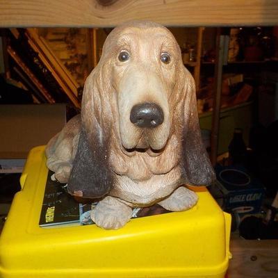 Basset Hound sand cast figure.