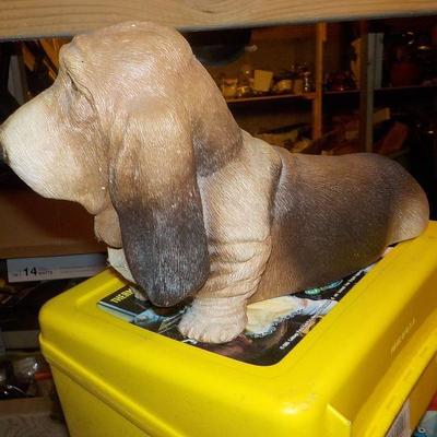 Basset Hound sand cast figure.