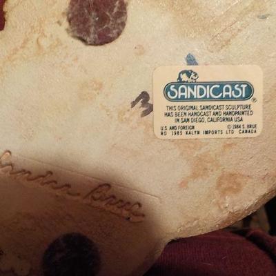 Basset Hound sand cast figure.