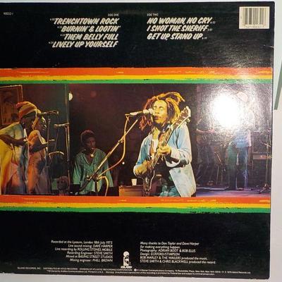 Bob Marley and the Wailers Live., LP- vinlyn 33rpm.