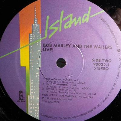 Bob Marley and the Wailers Live., LP- vinlyn 33rpm.