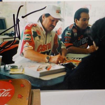 Nascar Legend  " John Force" signed .