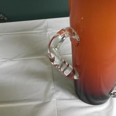 F-130.  Call art glass pitcher