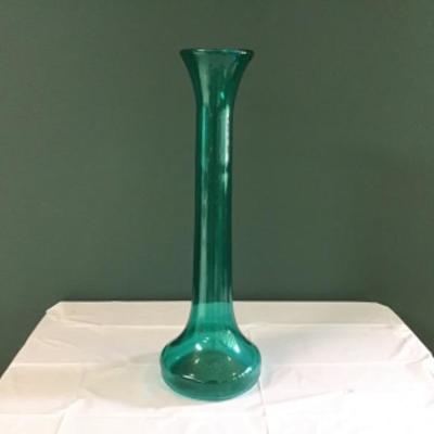 F-138 Tall Heavy Handblown Glass Vase