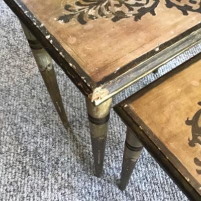 F-147 Vintage Italian Wood Nesting Tables