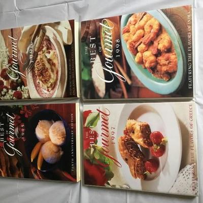 F-146  The best of gourmet cookbooks 4 volumes 1995 through 1998