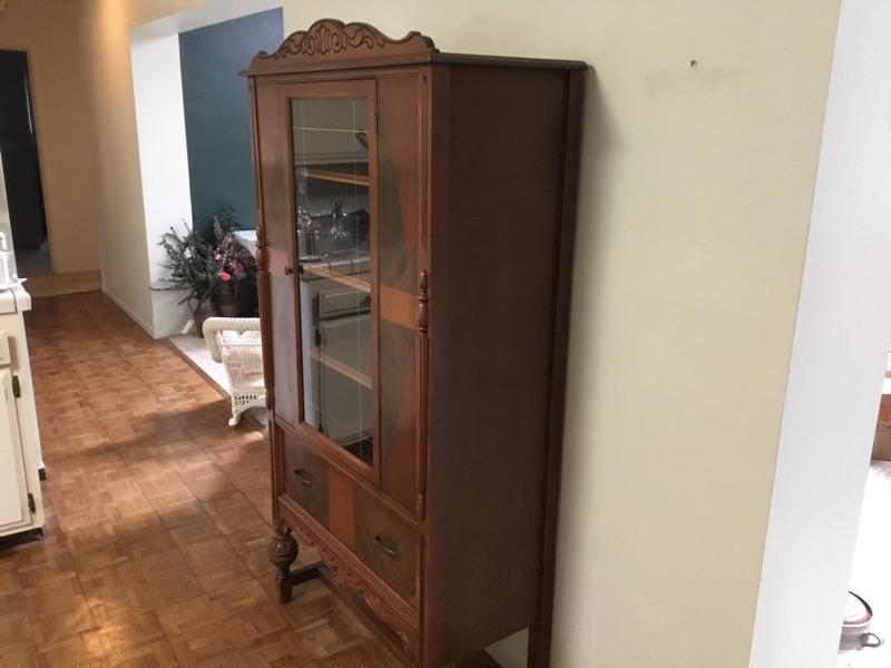 K101 antique Spanish revival china / Hutch