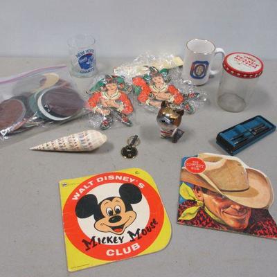 Lot 11 - Leather Salesman Samplers - Mickey Mouse Book
