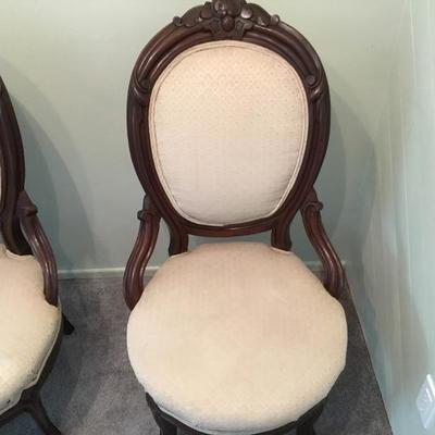 L-101 Pair of Victorian parlor chairs