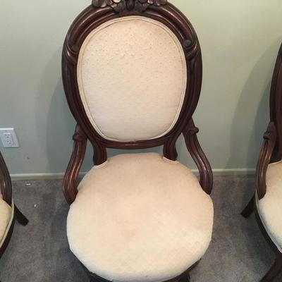 L-101 Pair of Victorian parlor chairs