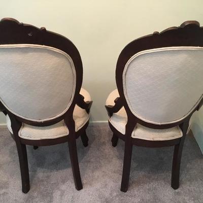 L-101 Pair of Victorian parlor chairs