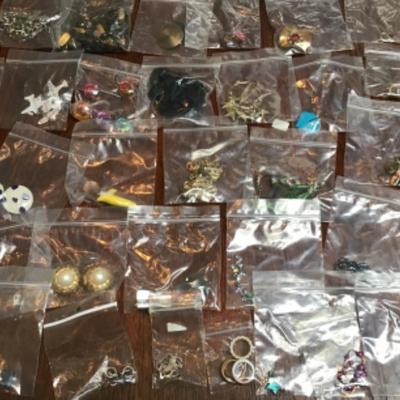 F-164 Huge Lot of Vintage Costume Jewelry